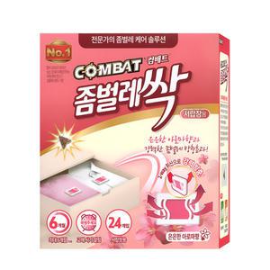 컴배트 좀벌레싹 아로마향 서랍장용 24개입 좀벌레약
