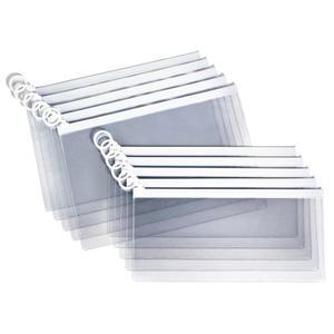 고리형 PVC 슬라이드지퍼백 투명 25X12 10장