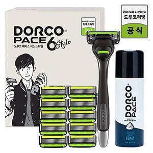 [도루코]도루코 페이스6 스타일 면도기획세트 2호(면도기+면도날 총11입+폼)