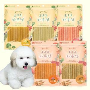 네츄럴랩 소프트 하루껌 황태 소고기 연어 12P/강아지간식/애견껌