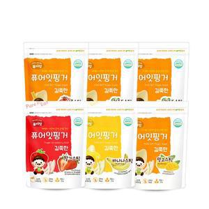 [퓨어잇] 핑거 길쭉한 과일스틱 6봉 랜덤