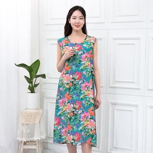 엄마옷 큰꽃 나시 인견원피스홈웨어 HO106081 마담/미시옷/중년여성의류/빅사이즈/50대