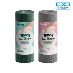 몽글몽글 일회용 수세미 60매 X 2롤 세트