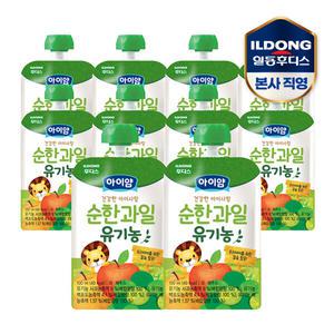 아이얌 건강한 아이사랑 유기농 순한과일 100ml 10개