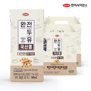 [한미]완전두유 국산콩 더진한 무가당 190ml 32팩