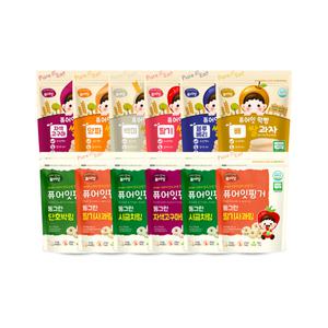 [퓨어잇] 쌀과자 떡뻥 6봉+야채링 6봉(랜덤)