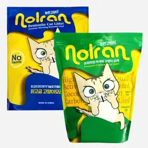 놀란고양이 프리미엄 먼지없는 블랙카사바모래 4.5kg + 벤토나이트모래 6kg (10.5kg/1세트)