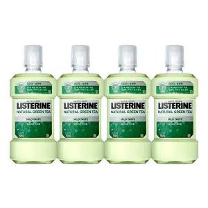 리스테린액 내추럴 그린티 마일드, 750ml, 4개