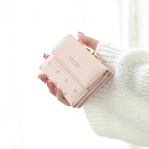 플라워 반지갑 여성 미니 카드지갑 데일리반지갑 학생지갑