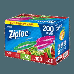 지퍼락 대용량 실속팩 200매 1박스