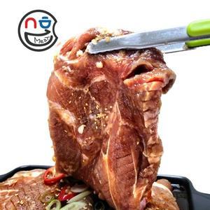 [기타]뼈 없는 수제 양념 돼지왕구이 1.4kg (4대) 돼지갈비 수입산