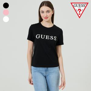 [롯데백화점]게스 여성 빅GUESS 프린트 반팔티 YO2K9430