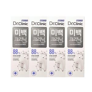 2080 닥터크리닉 미백 치약 100g x4개