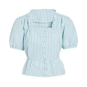 [JJ지고트](대전신세계)백리본 스퀘어넥 리본 블라우스 GP6N0BL641