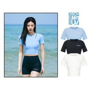 갤러리아 [24S] 디스커버리 여성 반팔 크롭 골지 워터탑 DWSW94043