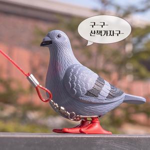 움직이는 반려 애완 비둘기 태엽 인형 세트 웃긴 킹받는 쓸데없는 선물
