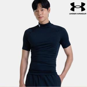남성 기능성 컴프레션 티셔츠 HeatGear 레쉬가드 이너 모크 반팔 1372586-001
