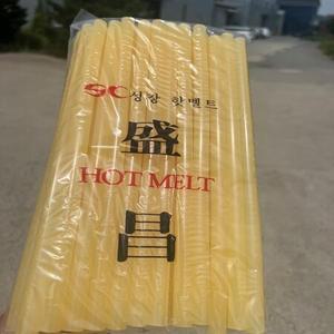 11mm 1kg 글루건심 노랑 노란색 황색 강력 글루스틱 성창핫멜트 1봉 낱개 약35개