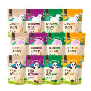 지구로운 유기농 아기과자 떡뻥 12종 택1