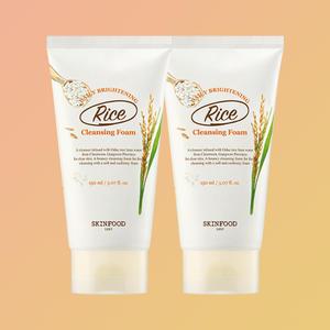 스킨푸드 라이스 데일리 브라이트닝 클렌징폼 150ml x 2개 쌀클렌징