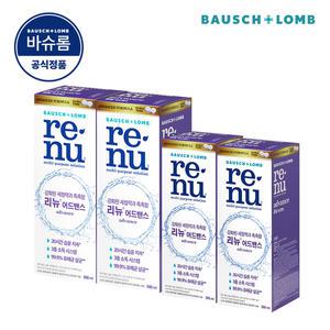 바슈롬 리뉴 어드밴스 500ml x 2개 + 어드밴스 355ml x 2개 소프트 렌즈 세척액