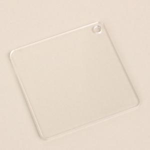 아크릴판 사각키링 사각 투명 키링 DIY (WFGQ22P)