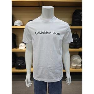[파주점][Calvin Klein Jeans][캘빈클라인진]CK진공용 INST로고 포인트 레귤러핏 반팔 티셔츠(4RAB819-YAA)