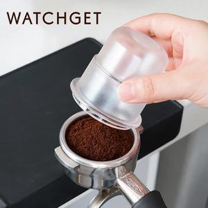 Watchget 플라스틱 커피 콩 도징 컵 투명 블랙 에스프레소 바리스타 액세서리 58mm