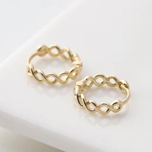 [BZJK3KL9_4B]14K GOLD 트위스트 꼬임 골드 금 귀걸이