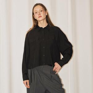 WOMAN 포켓 블루종 셔츠 [BLACK] / WBE1L03511