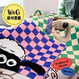 드림씨앤씨 [공식정품]그로밋 숀더쉽 복주머니 체크 무릎 담요