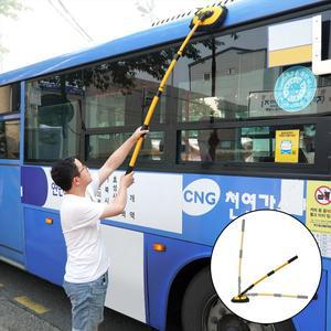 [기타]세차용밀대 대형차 버스 화물차 휘어진 차량용 자동차 롱 밀대 걸레봉 세차봉 차걸레 봉걸레