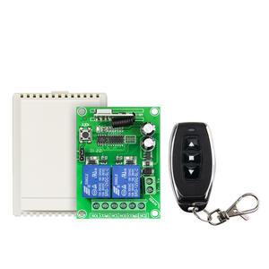 RF 무선 리모컨 리시버 송신기 전원 스위치 조명 DC 12V 10 A 2 채널 433mhz