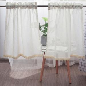창문커튼 린넨 (150x45) 레이스 바란스커튼 인테리어