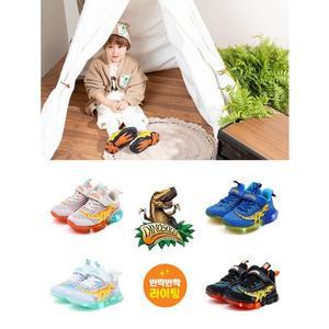 [토박스](광주신세계)[DINOSOLES] 다이노솔즈 LED운동화 2종 불 나오는 LED 운동화 (150mm~200mm)