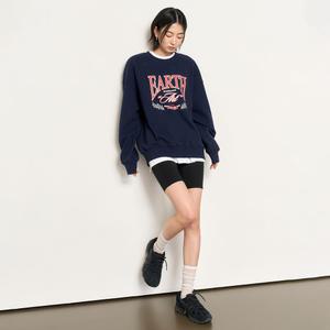 UNISEX 어스 루즈핏 맨투맨 [NAVY] / SBE1U02010-WOMAN