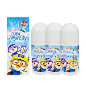뽀로로 썸머쿨 액 3개/유아 어린이 물파스 벌레물린데 상처 진정 야외 캠핑