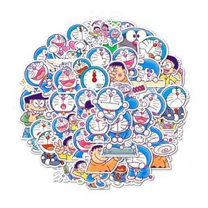 48pcs 도라에몽 스티커는 노트북 여행 가방 냉장고 캐비닛 등 장식에 사용할 수 있습니다.