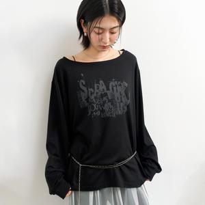WOMAN 와이드넥 그래픽 루즈핏 티셔츠 [2COL] / WBE2L01520