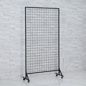 철제 진열대 그물망 원목 학원 키높이60x100홀더포함 키높이 격자 검정 전시