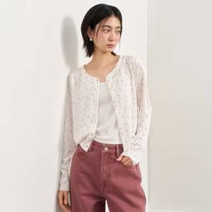 WOMAN 플라워 프린트 가디건 [WHITE] / WBE2L04531