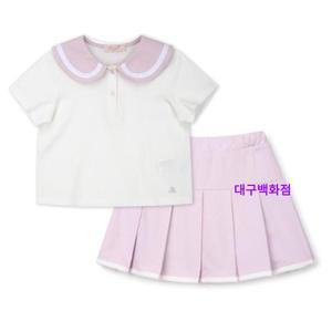 [대구백화점] [페리미츠] 여아 크롭 카라 여름 상하복 세트(P2525T196/S640)