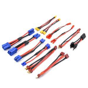 FPV RC 부품용 병렬 배터리 커넥터 케이블 연장 Y 스플리터 플러그 어댑터 XT60 T EC5