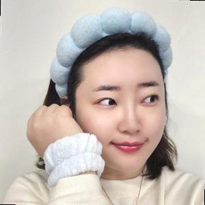 폭신폭신 구름 세안밴드 손목 밴드 세안 머리띠 헤어밴드