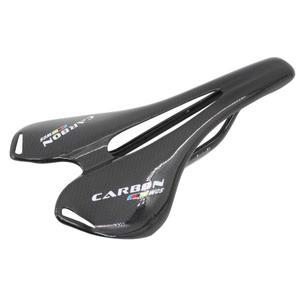 도로 자전거 광택 3K 전체 카본 안장 중공 초경량 앞 좌석 MTB