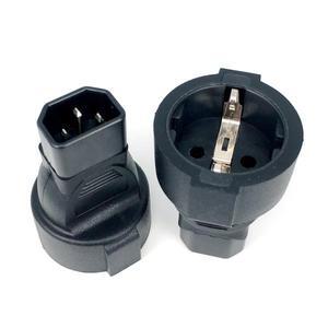IEC320 C14-EU  Adaptador De Tomada de Poder C14 a UE Europeu DA AC 플매트 카펫 러그 전력 변환기 UPS