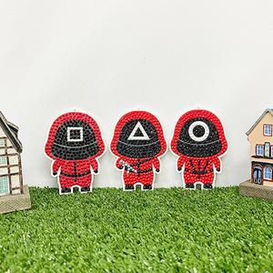 컬러비즈 캐릭터 열쇠고리 만들기 1인용 집콕취미 선물 집들이 DIY키트 보석 수업교구