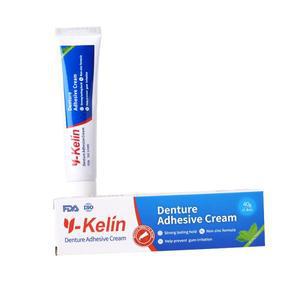 Y-Kelin 틀니 접착제 크림 40g Cull & 부분 보철물 고정용 강력한 홀드