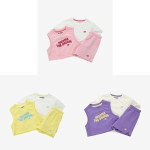 [뉴발란스]M 뉴발란스키즈트레이닝세트 PQC NK9YE2805G-25 NBgC Life 반팔 조끼 3PCS 세트 3종 택1