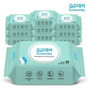 80매20팩 대용량 저자극 순수데이 비데티슈 비데물티슈 잘녹는 화장실용 도톰한 두꺼운